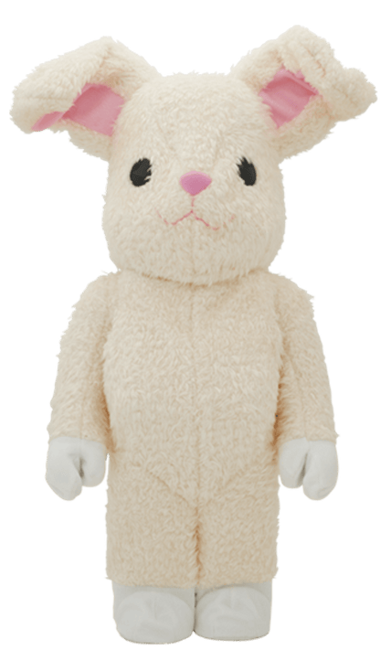 Bearbrick World Wide Tour 2 x Fragment Bunny 1000% White
