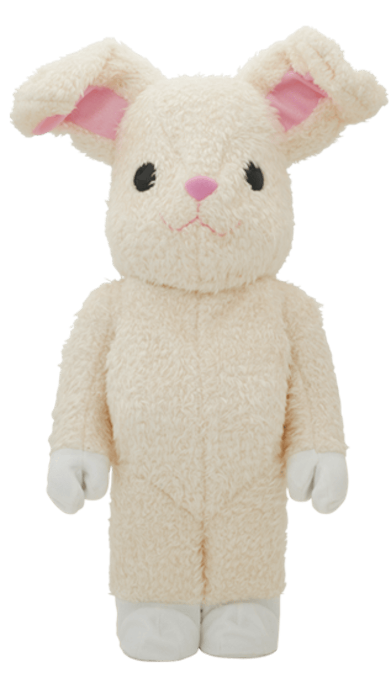 Bearbrick World Wide Tour 2 x Fragment Bunny 1000% White