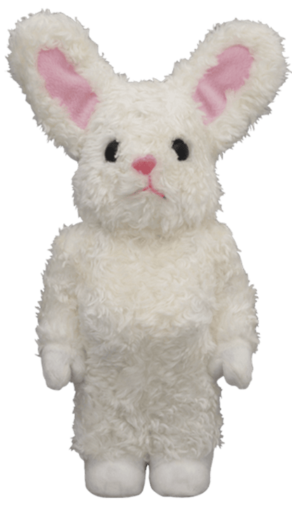 Bearbrick World Wide Tour Fragment Wolf x Rabbit 400% White