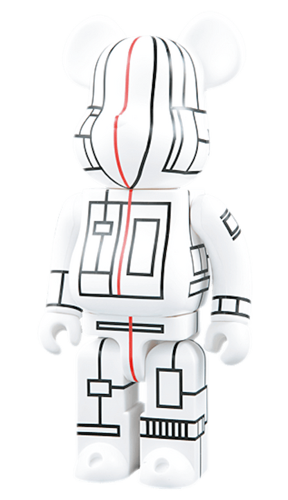 Bearbrick World Wide Tour Futura 400% White