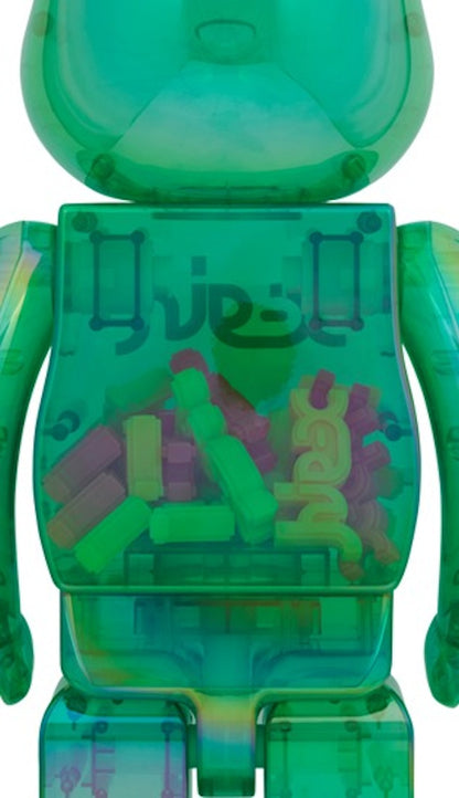 Bearbrick X-Girl Clear Green Ver. 1000%