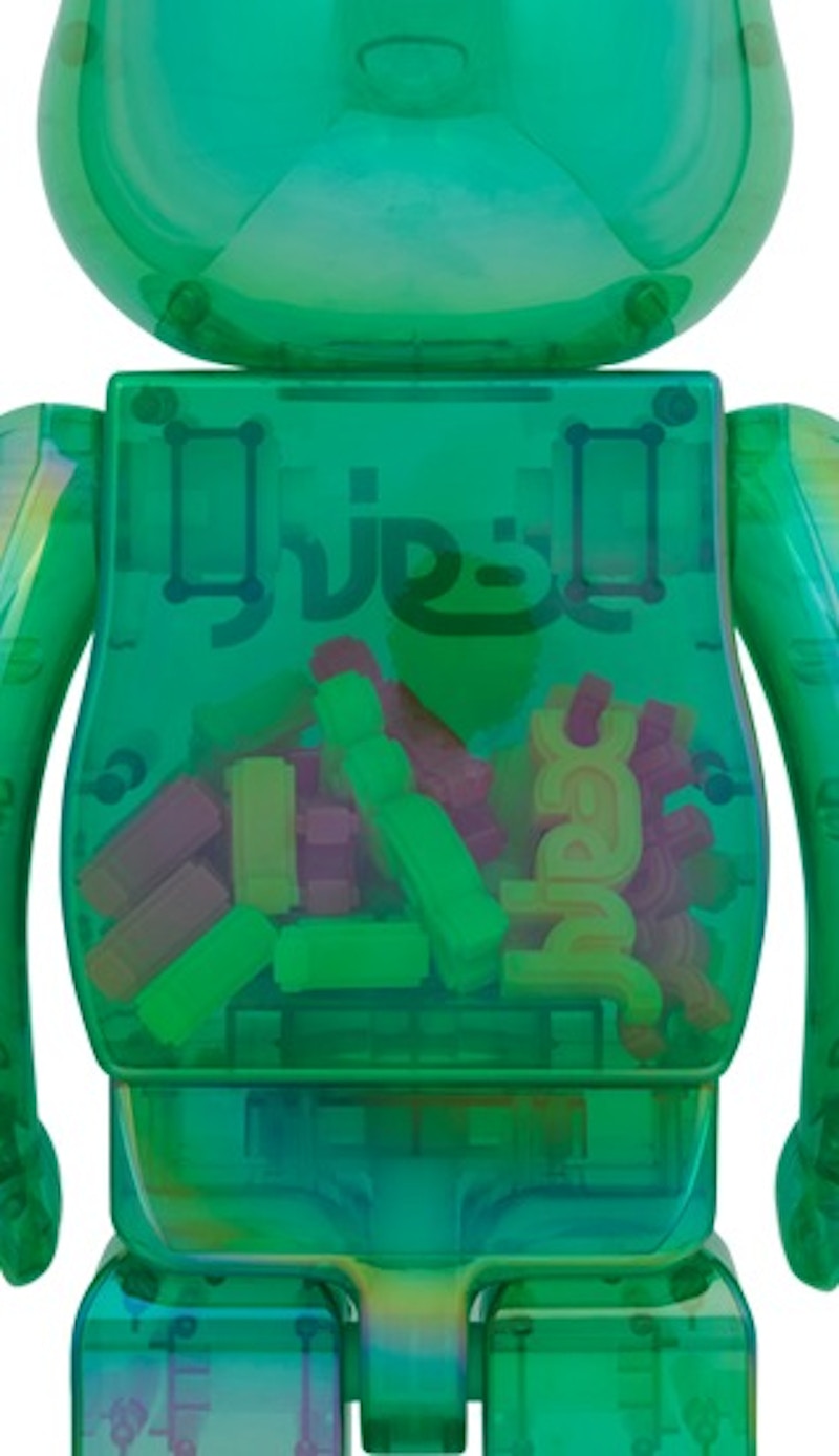 Bearbrick X-Girl Clear Green Ver. 1000%