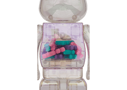 Bearbrick X-girl 100% & 400% Set Iridescent