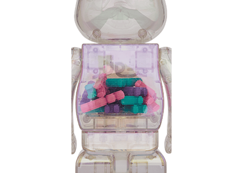Bearbrick X-girl 100% & 400% Set Iridescent