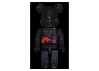 Bearbrick X-girl 2021 Blue 1000%