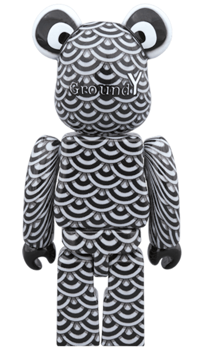 Bearbrick Yasuhito Sasada x Ground Y 100% & 400% Set Black/White