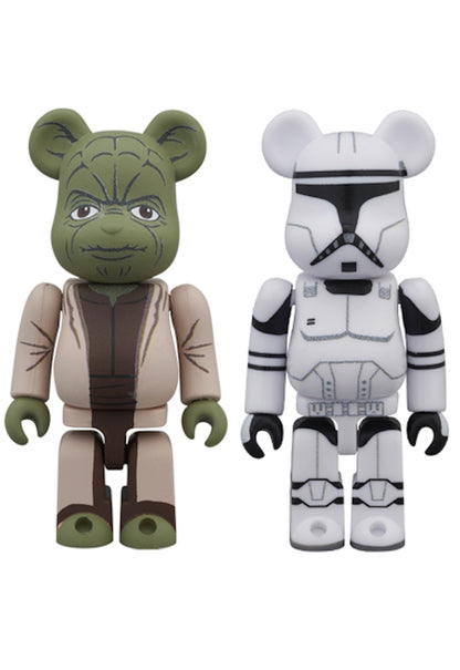 Bearbrick Yoda (EP2) & Clone Trooper (EP2) 2 Pack 100% Multi