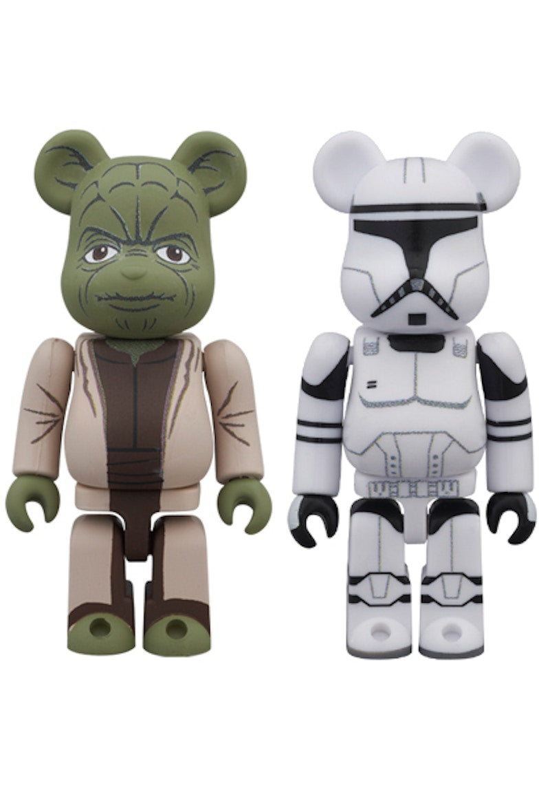 Bearbrick Yoda (EP2) & Clone Trooper (EP2) 2 Pack 100% Multi