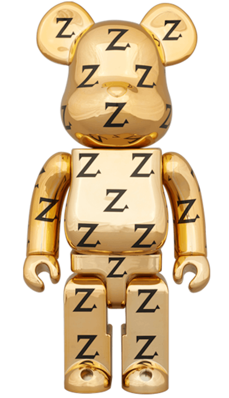 Bearbrick Zikzin 400% Gold