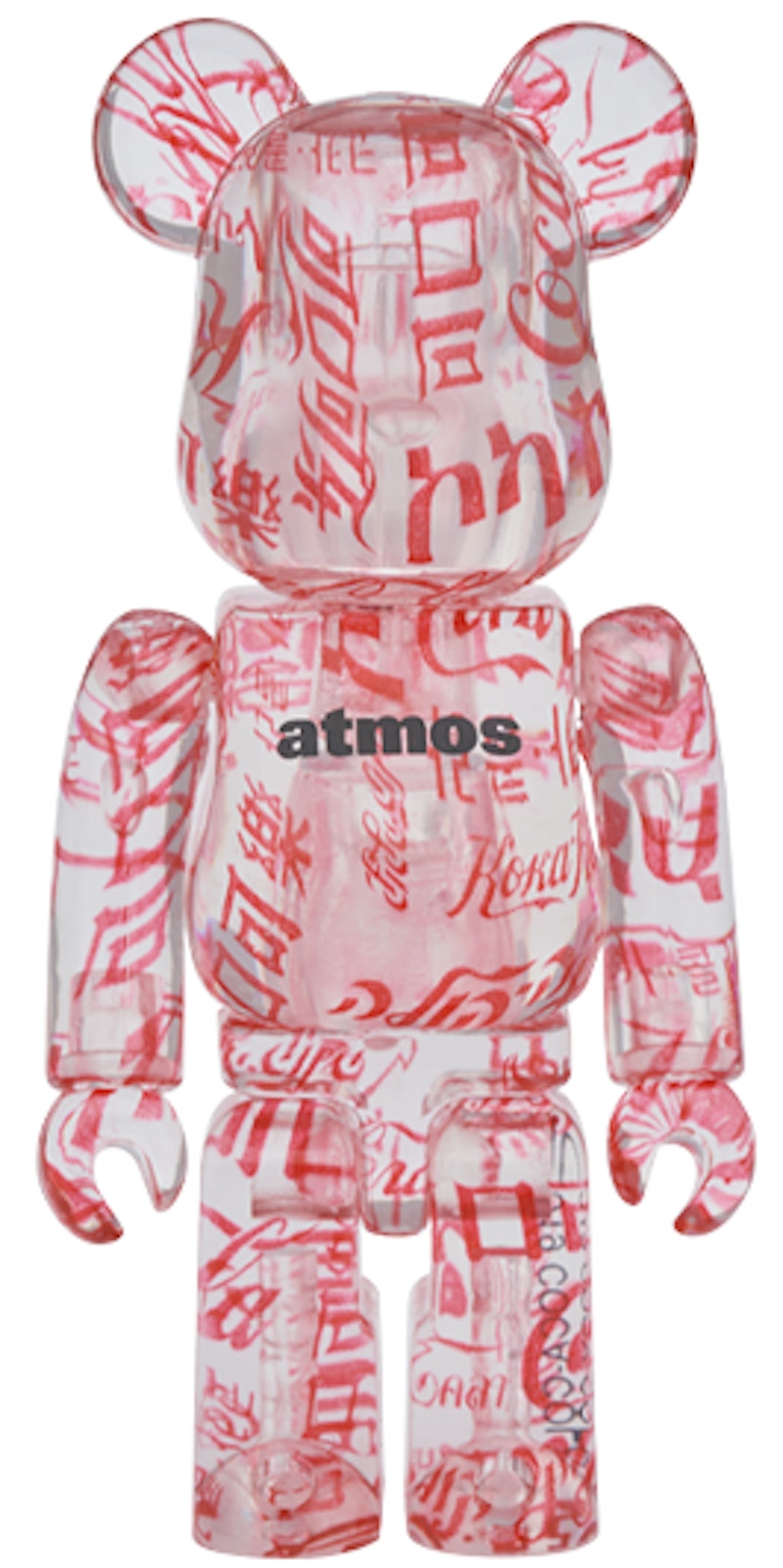 Bearbrick atmos x Coca-Cola 100% & 400% Set Clear Body