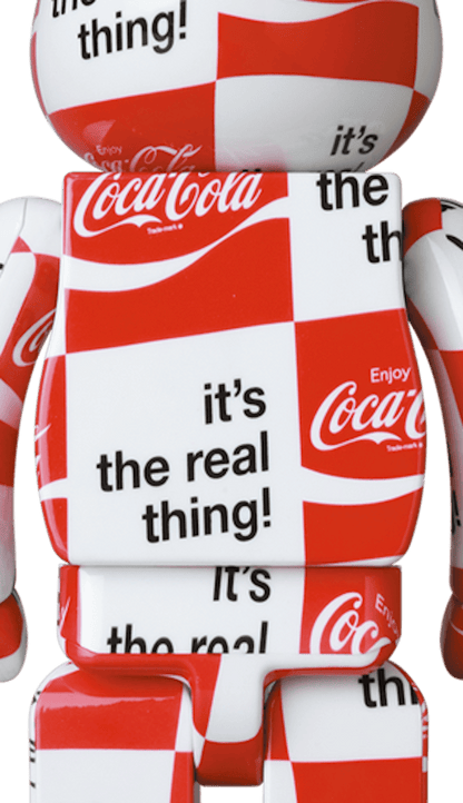 Bearbrick atmos x Coca-Cola 1000% CHECKERBOARD