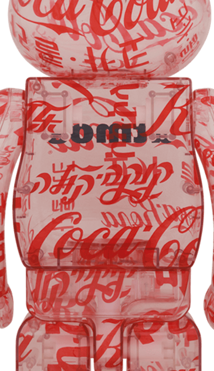 Bearbrick atmos x Coco-Cola Clear Body 1000%