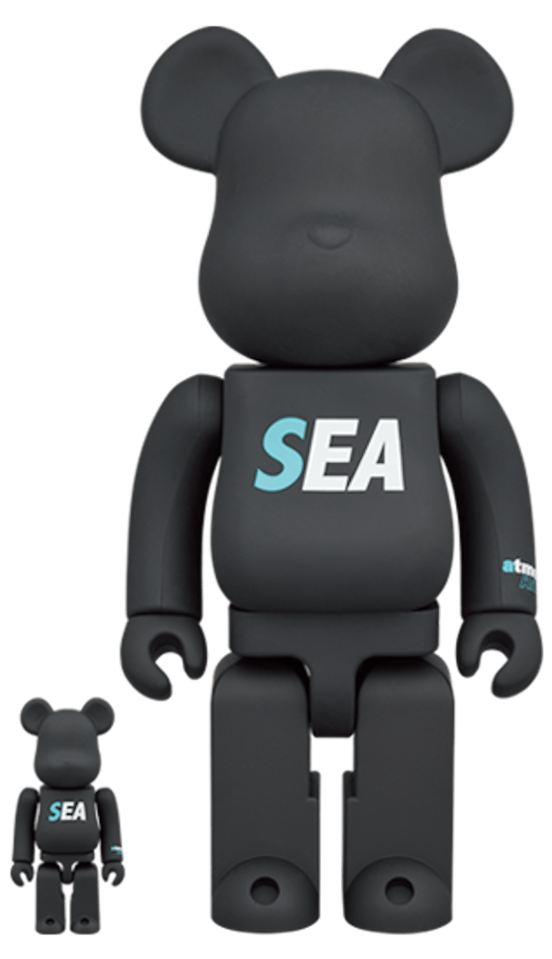 Bearbrick atmos x WIND AND SEA 100% & 400% Set