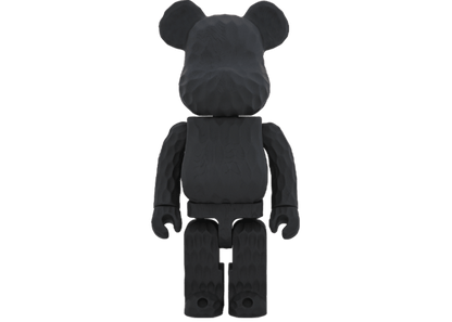 Bearbrick Fragment x Karimoku Carved Wooden 1000% Black