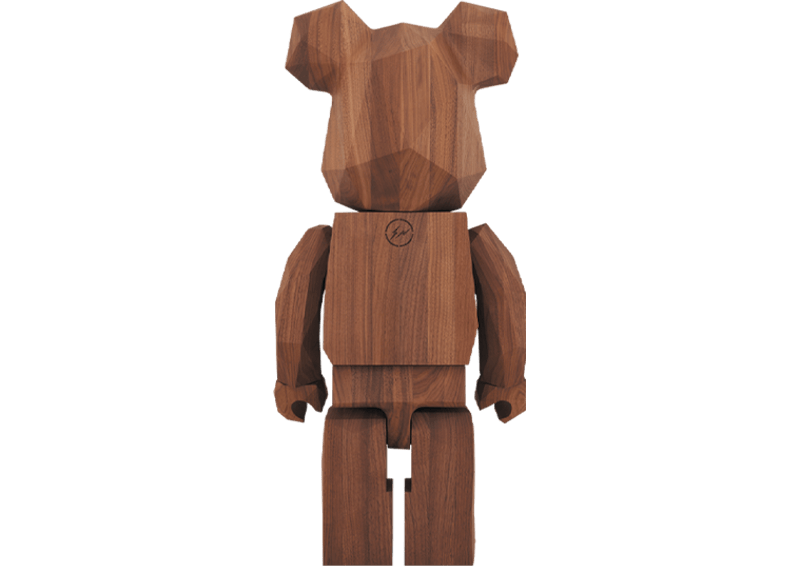 Bearbrick Fragment x Karimoku Polygon 1000% Brown