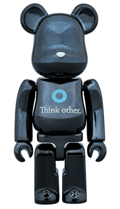 Bearbrick x Pharrell Williams i am OTHER 100% Black