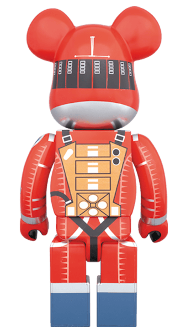 Bearbrick x 2001 A Space Odyssey Space Suit 1000% Orange