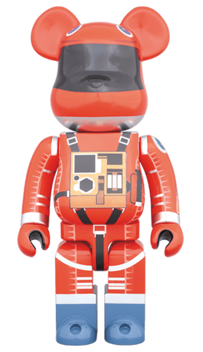 Bearbrick x 2001 A Space Odyssey Space Suit 1000% Orange