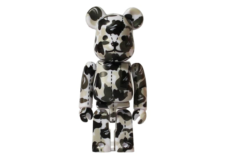 Bearbrick x A Bathing Ape 28th Anniversary Camo #3 100% Grey/Black