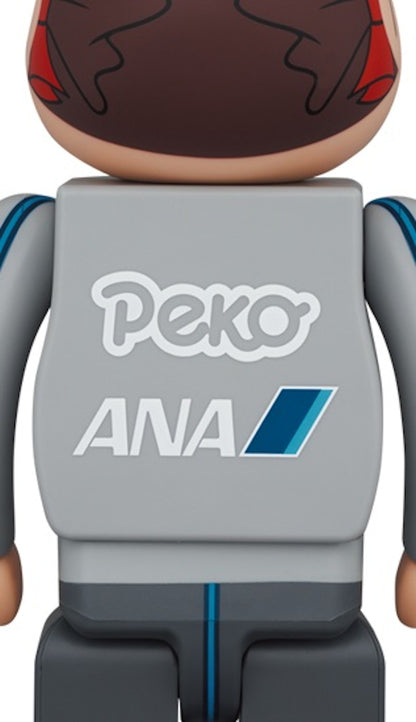 Bearbrick x ANA Original Poco-chan & Peko-chan Captain 100% & 400% Set of 4