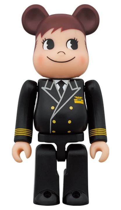 Bearbrick x ANA Original Poco-chan & Peko-chan Captain 100% & 400% Set of 4