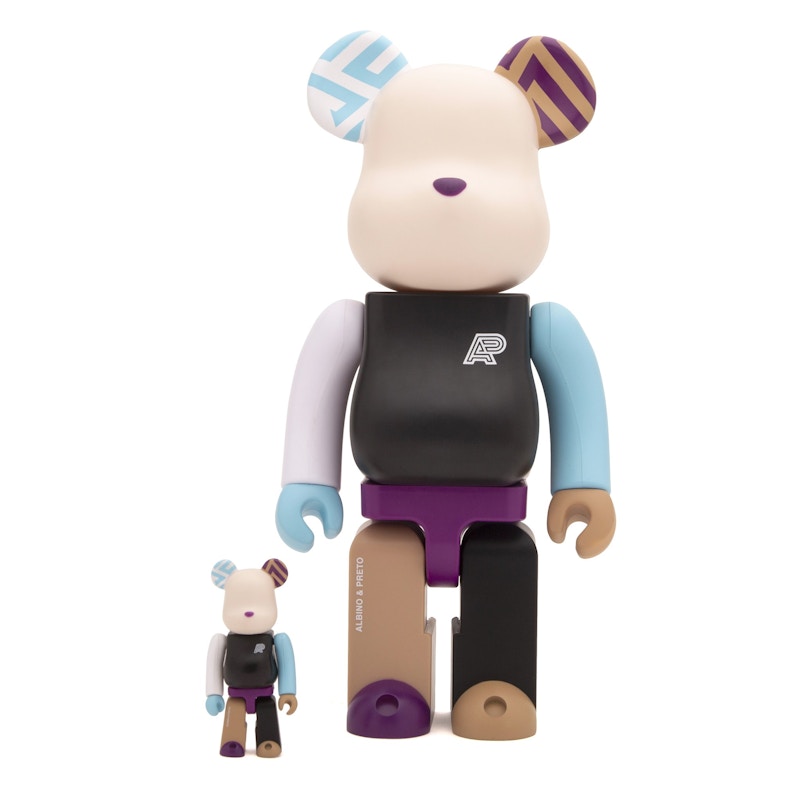 Bearbrick x Albino & Preto A&P 100% & 400% Set