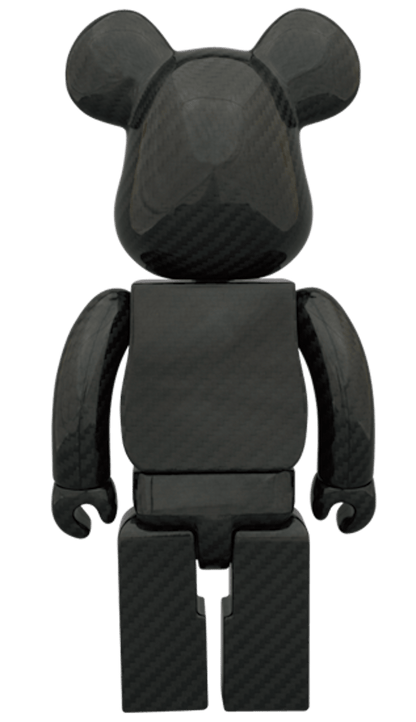 Bearbrick x Amirex Dry Carbon 400% Black