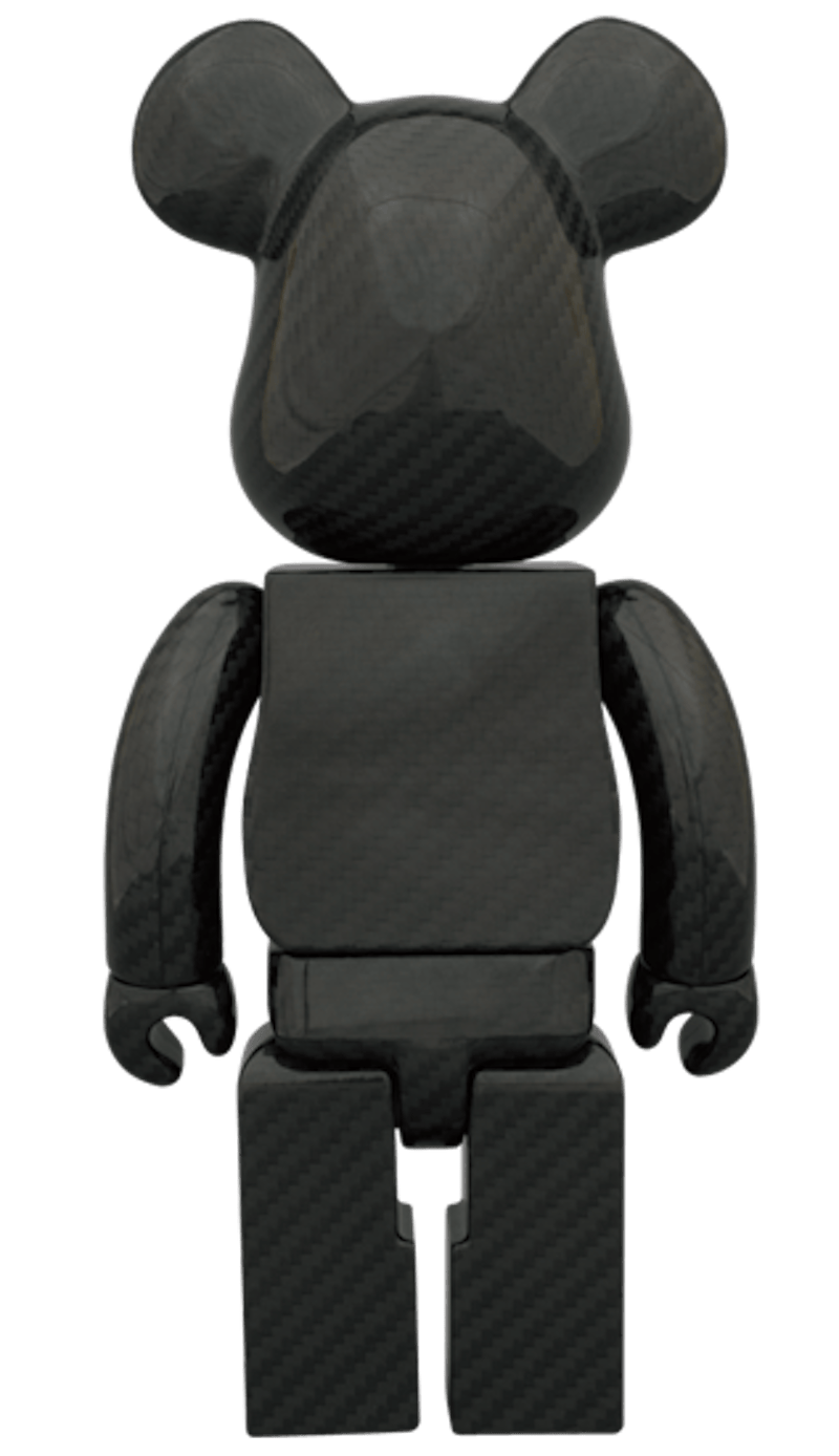 Bearbrick x Amirex Dry Carbon 400% Black