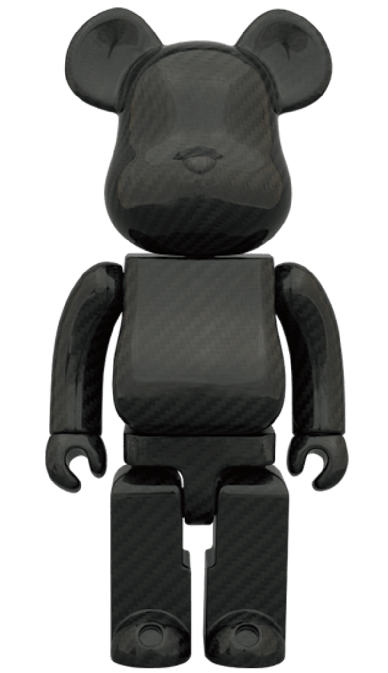 Bearbrick x Amirex Dry Carbon 400% Black
