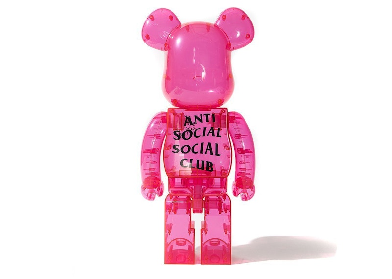 Bearbrick x Antisocial Social Club 1000% Pink