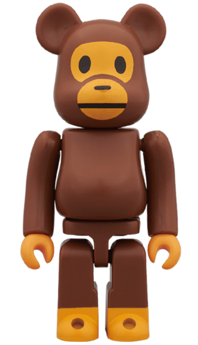 Bearbrick x BAPE Baby Milo 100% Brown