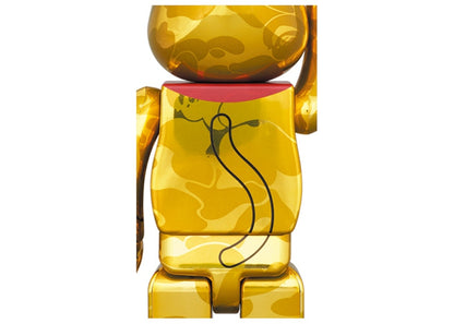 Bearbrick x BAPE Maneki Neko & Daruma 100% & 400% 4-Pc Set Gold & Silver Plated