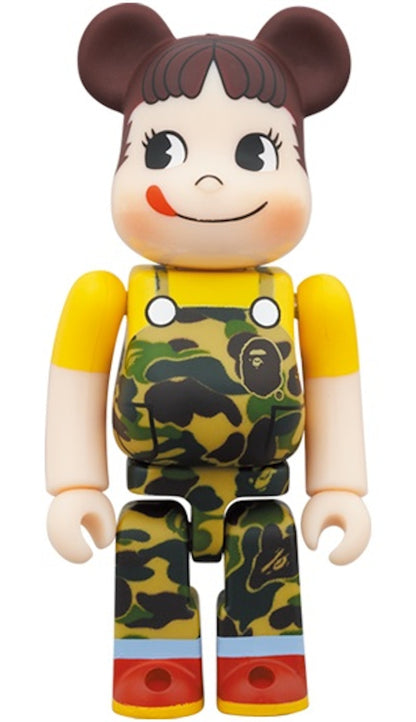 Bearbrick x BAPE Peko-chan 100% & 400% Set Green Camo