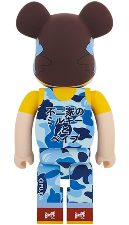 Bearbrick x BAPE Peko-chan 1000% Blue Camo