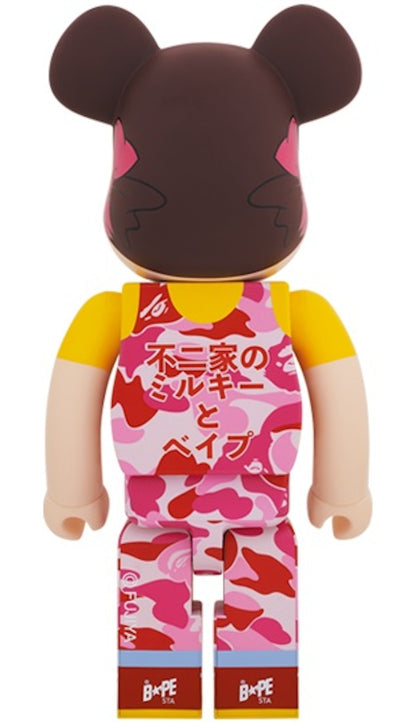 Bearbrick x BAPE Peko-chan 1000% Pink Camo