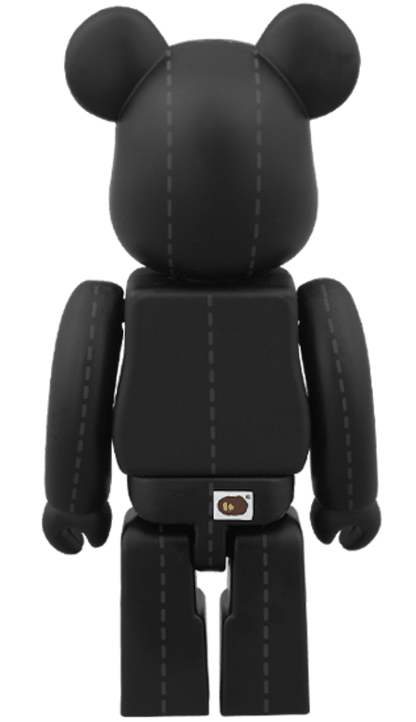 Bearbrick x BAPE x 24karats 100% Black