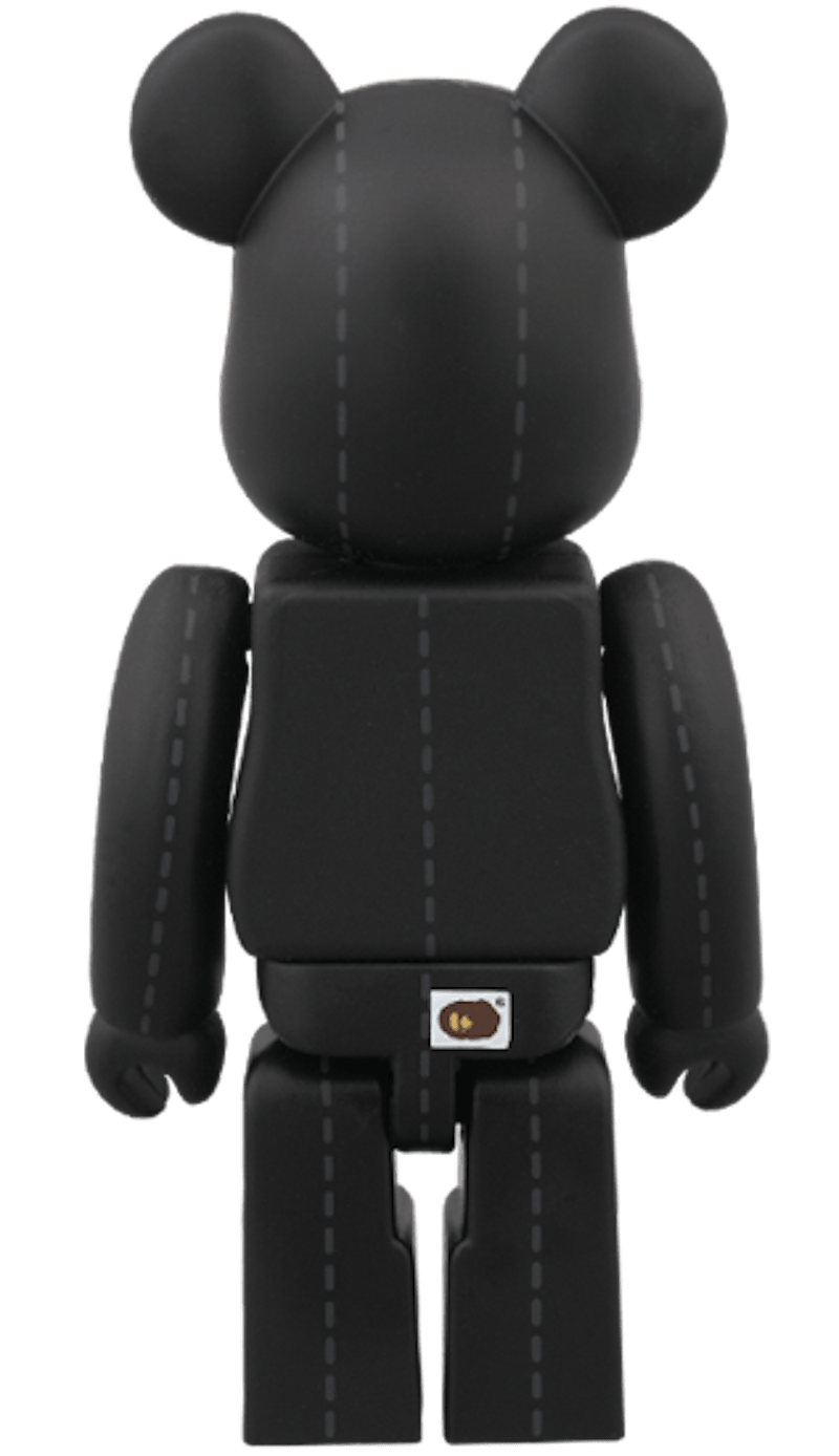 Bearbrick x BAPE x 24karats 100% Black