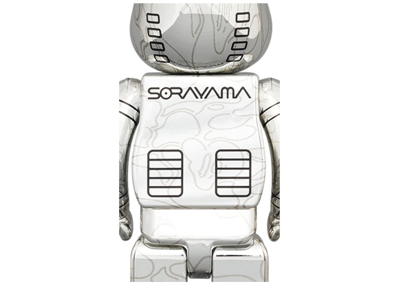 Bearbrick x BAPE x Hajime Sorayama Baby Milo 100% & 400% 4x Set Gold/Silver