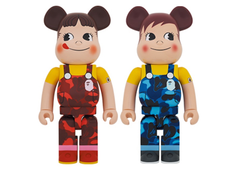 Bearbrick x Bape Peko-chan & Poko-chan 1000% Set