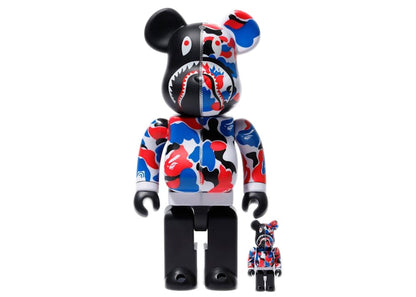 Bearbrick x Bape Shark London Store 100% & 400% Set