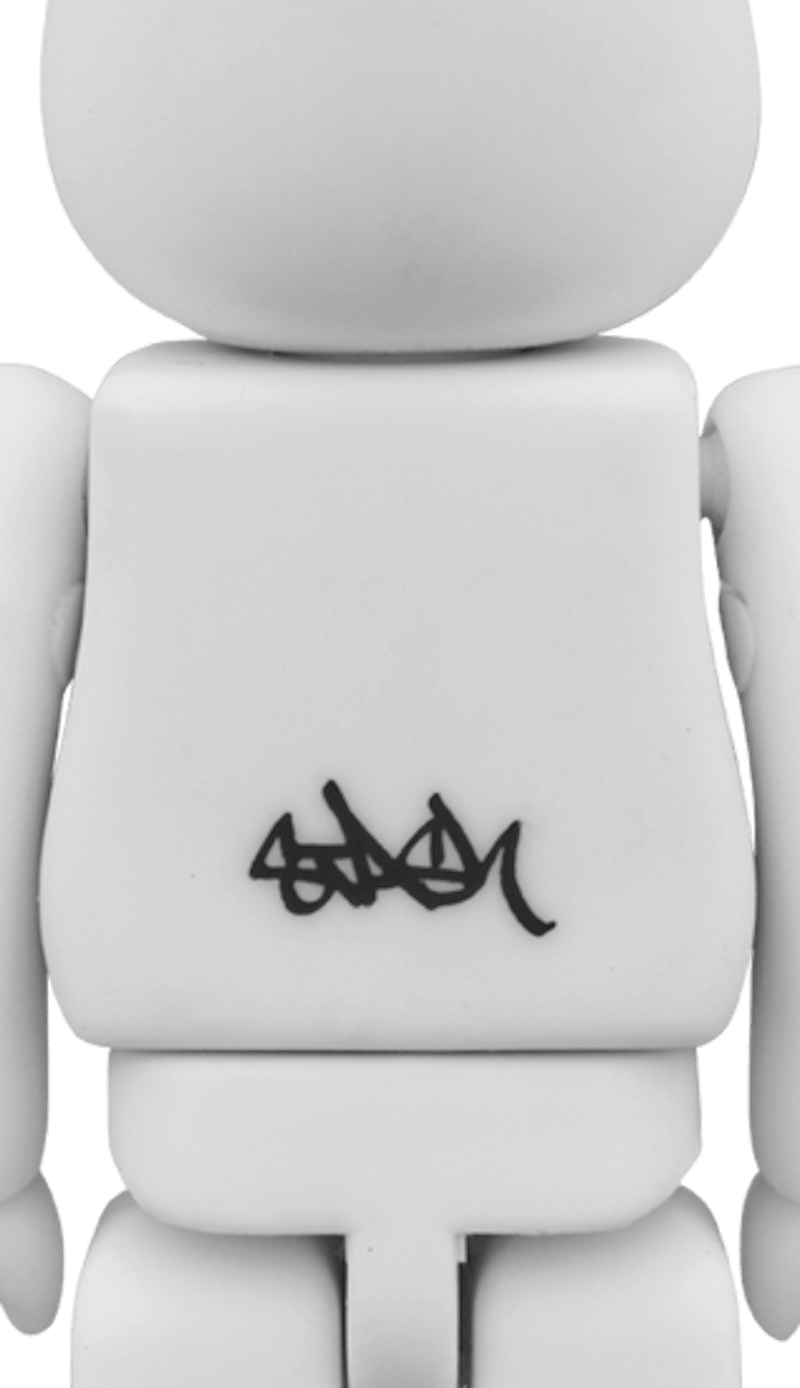 Bearbrick x Bape x Stash 100% White