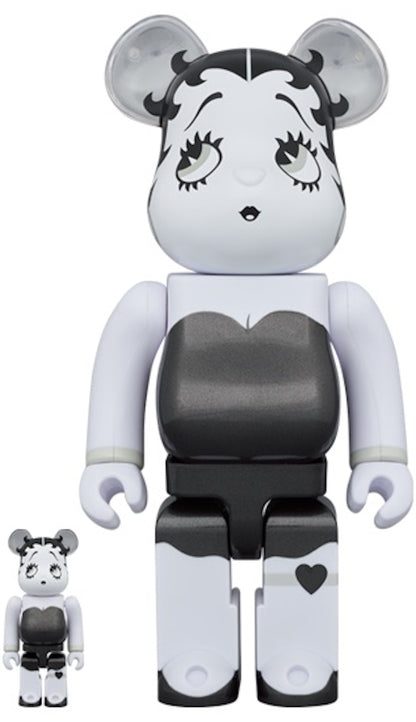 Bearbrick x Betty Boop 100% & 400% Set Black & White Ver.