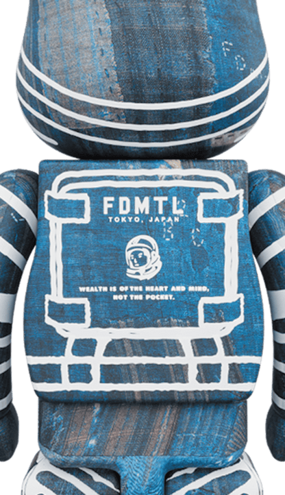 Bearbrick x Billionaire Boys Club x FDMTL 100% & 400% Set Navy/White