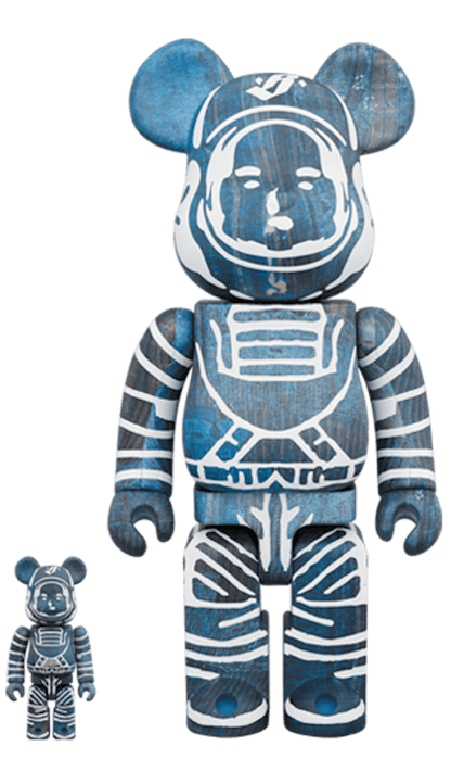 Bearbrick x Billionaire Boys Club x FDMTL 100% & 400% Set Navy/White
