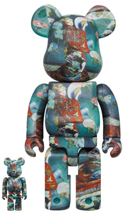 Bearbrick x Boston Museum Claude Monet "La Japonaise" 100% & 400% Set