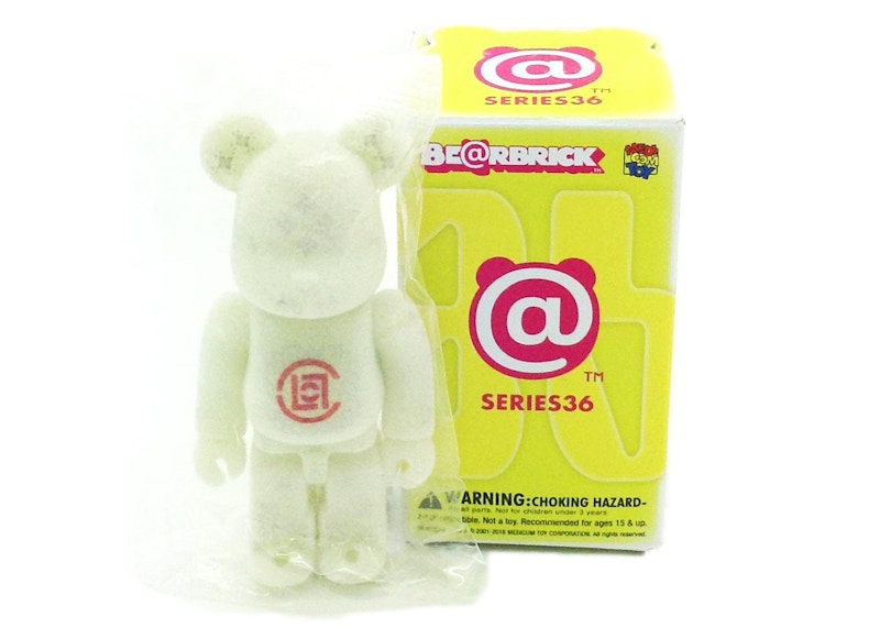 Bearbrick x CLOT Series 36 w/ Box and Card (Flocked) 100% Glow In The Dark