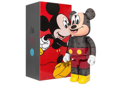 Bearbrick x CLOT x 3125C x Disney 3-Eyed Mickey Mouse 1000% Translucent Black