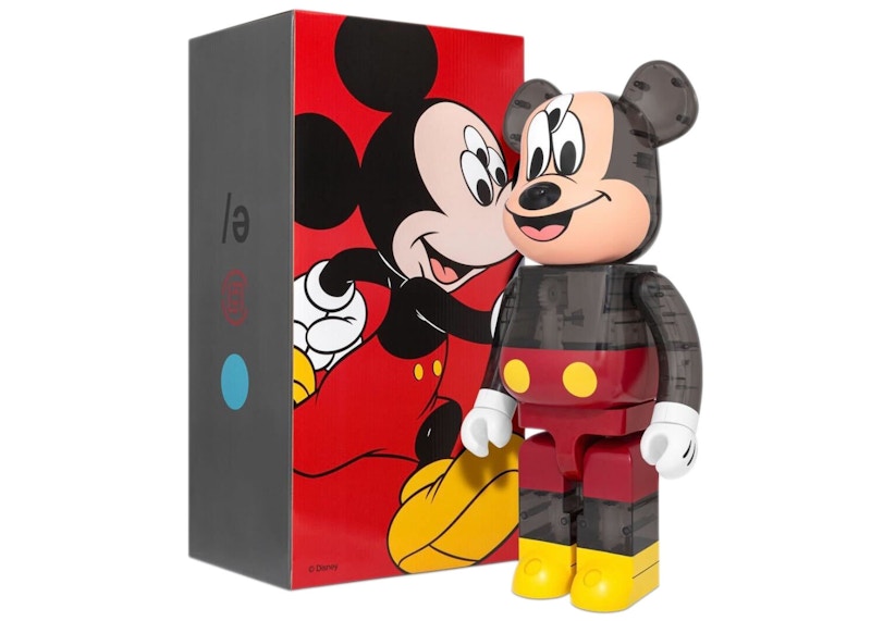 Bearbrick x CLOT x 3125C x Disney 3-Eyed Mickey Mouse 1000% Translucent Black