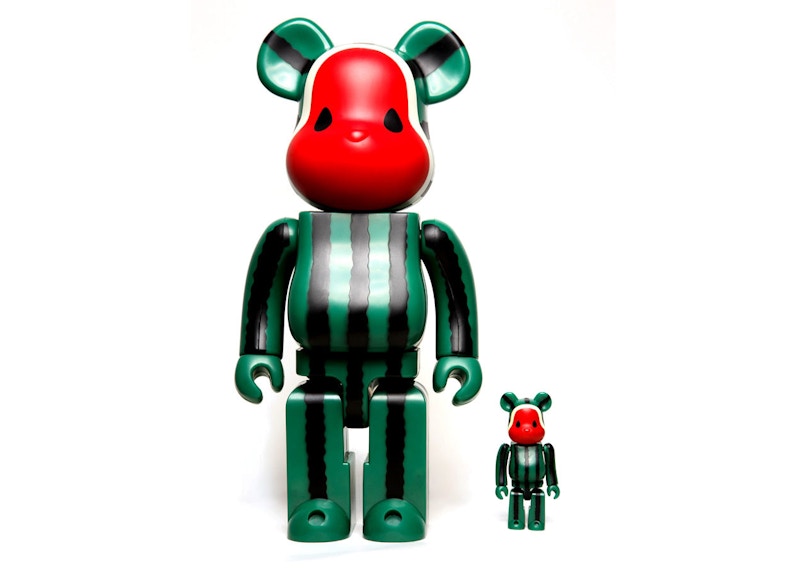 Bearbrick x CLOT x Levi's Artist Series Watermelon 100% & 400% Set Green