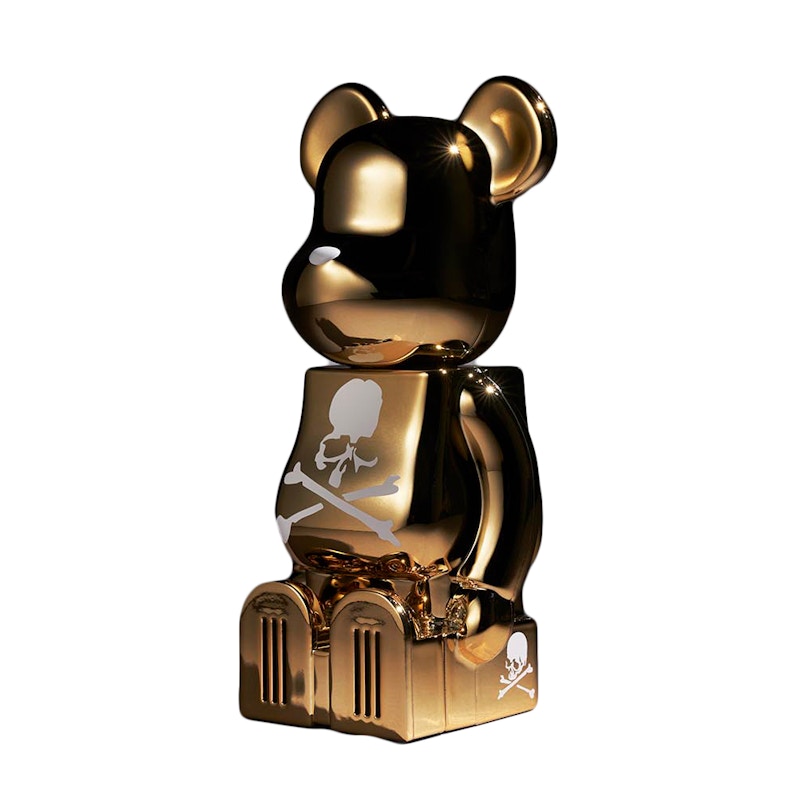 Bearbrick x Cleverin x Mastermind 200% Air Freshener Figure Gold